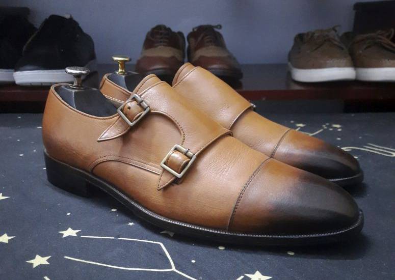 Giày Double Monk-Strap mới 99% hãng Moon size 41